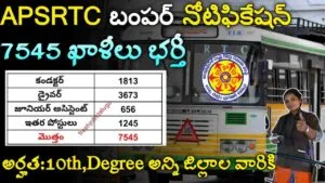 APSRTC Notification 2024
